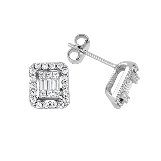 Altın Taşlı Küpe