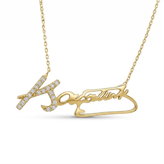 Mustafa Kemal Atatürk İmzalı 14 Ayar Altın Kolye