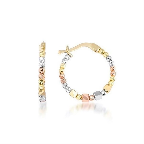 Üç Renk Küp Halka Küpe