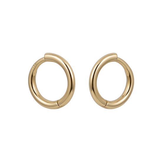 Halka Küpe 1 Cm 14 Ayar Altın