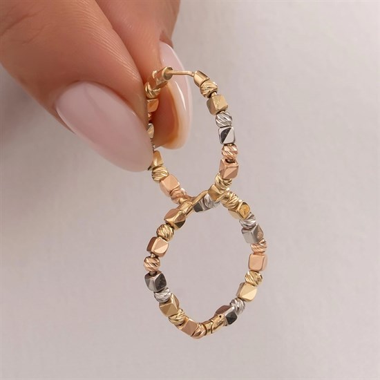 Dorikalı 14 Ayar Altın Küpe