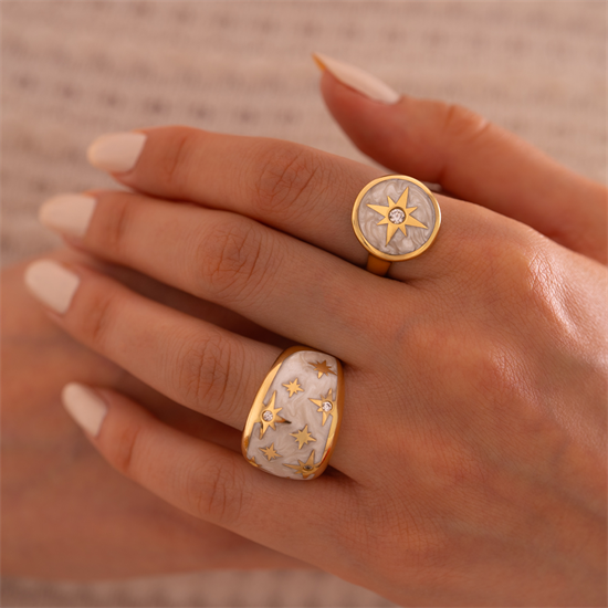 14 Ayar Altın Cetaş Polaris Yüzük