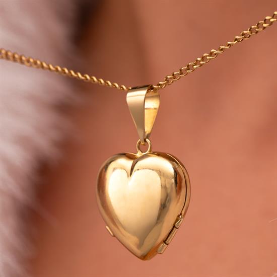 Açılabilir Kalp 14 Ayar Altın Kolye