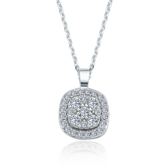 Altın Baget Taşlı Kolye