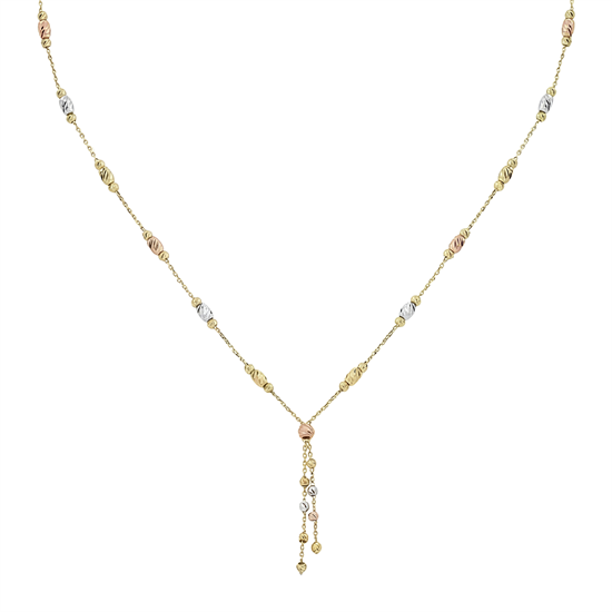 Sallantılı Altın Dorikalı 14 Ayar Kolye