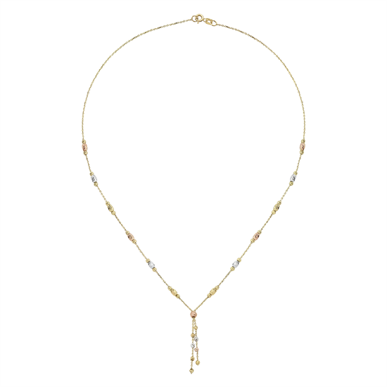 Sallantılı Altın Dorikalı 14 Ayar Kolye