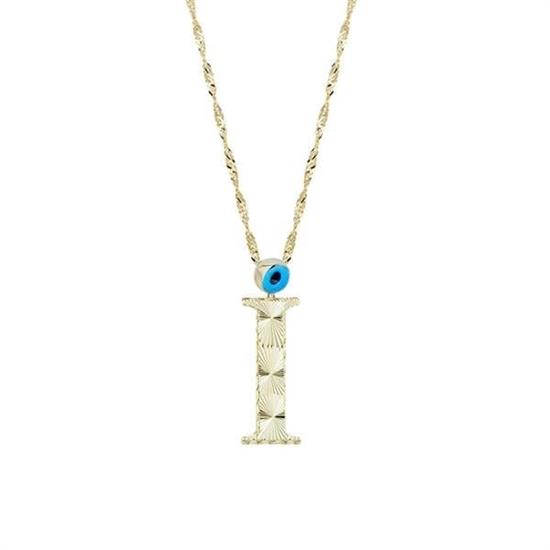 Altın İ Harf Kolye 14 Ayar
