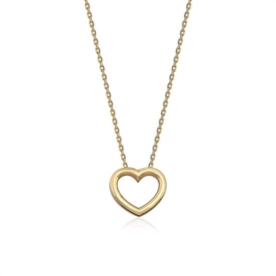 Kalp Kolye 14 Ayar Altın