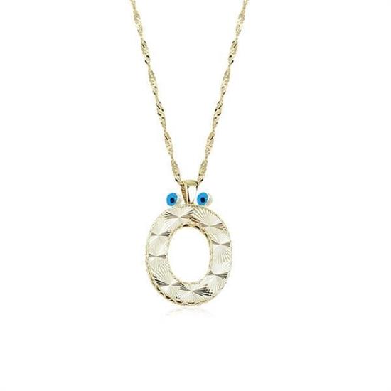  14 Ayar Altın Ö Harf Kolye 