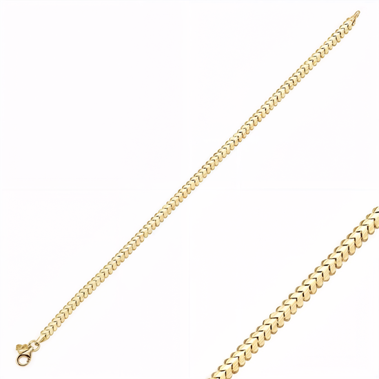 Altın Sade Bileklik