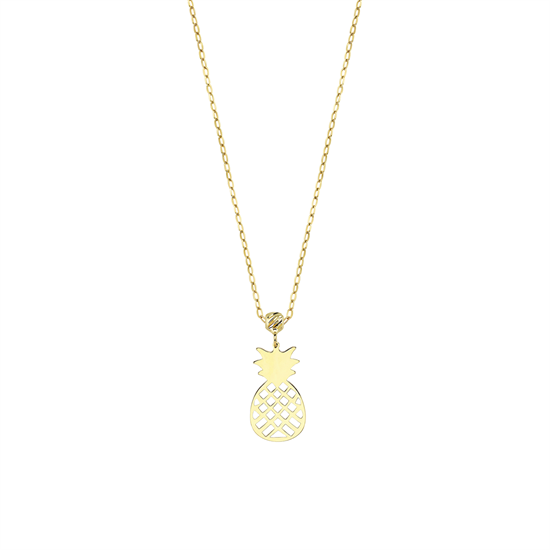 Ananas Figürlü 14 Ayar Altın Kolye