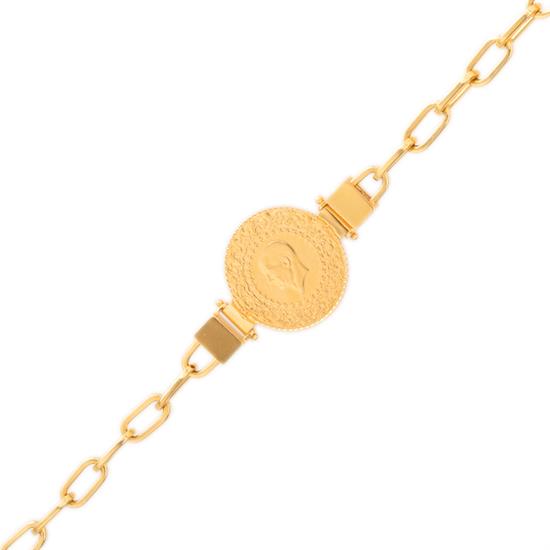 Ataç Çeyrekli Bileklik 14 Ayar Altın