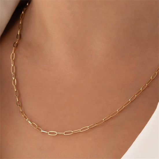 Ataç Model 14 Ayar Altın Zincir