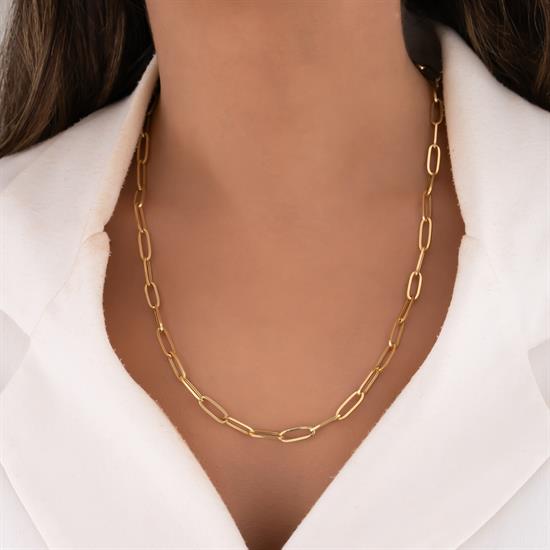 Ataç Zincir 14 Ayar Altın 5 Mm