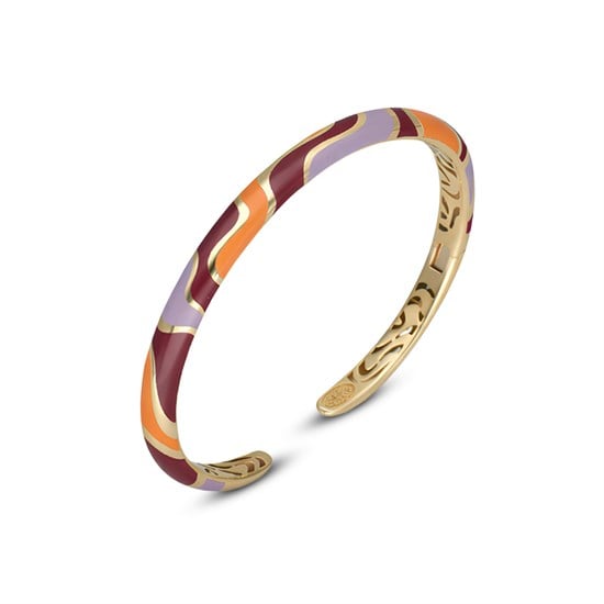 Cetaş Colore Renkli Mineli 14 Ayar Altın Kelepçe