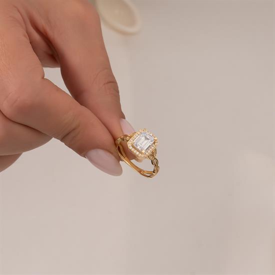 Baget 14 Ayar Altın Yüzük