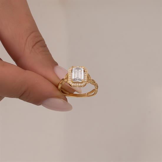 Baget 14 Ayar Altın Yüzük