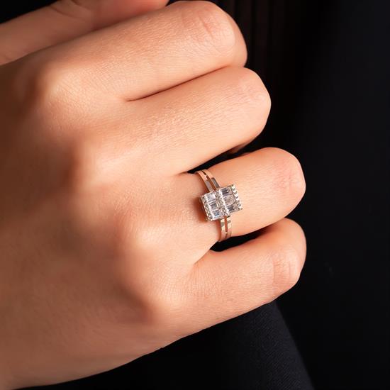 Baget 14 Ayar Altın Yüzük