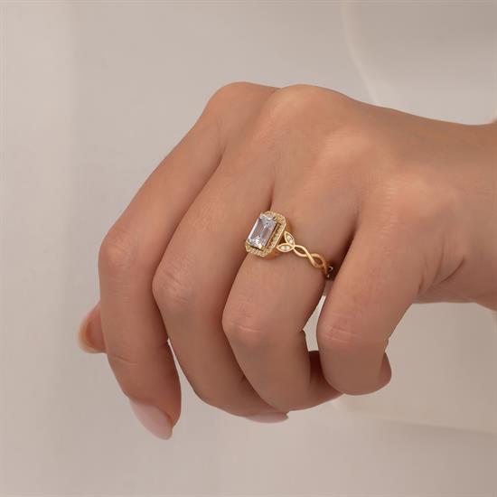 Baget 14 Ayar Altın Yüzük