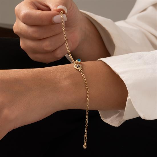 Balık Figürlü Bileklik 14 Ayar Altın