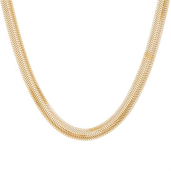 Balıksırtı 5 mm 14 Ayar Altın Zincir