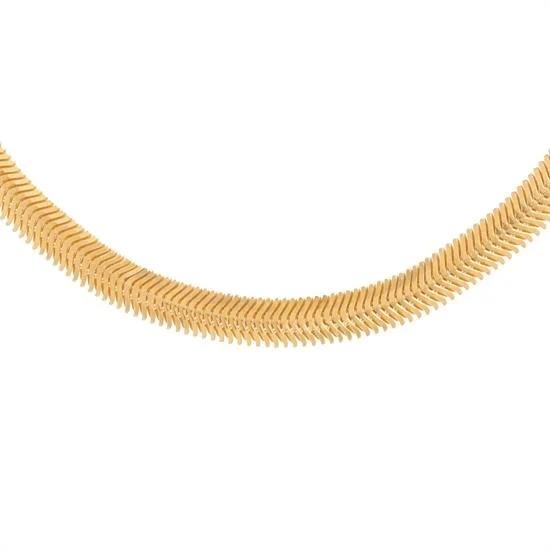 Balıksırtı 6 mm 14 Ayar Altın Zincir