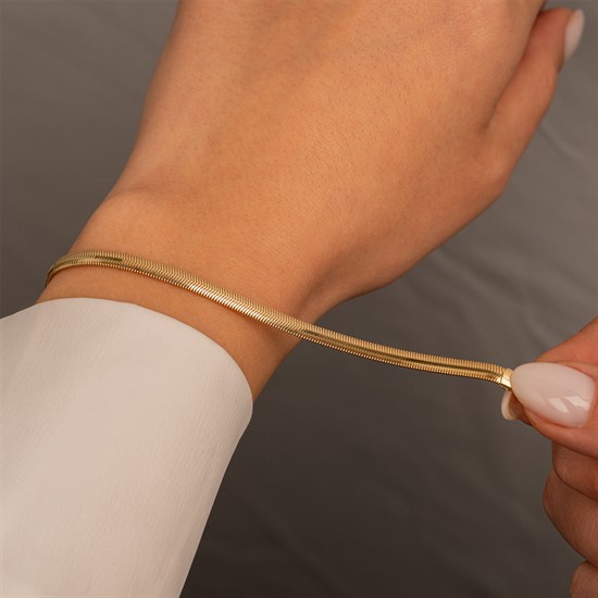 Balıksırtı Modeli Bileklik 4Mm