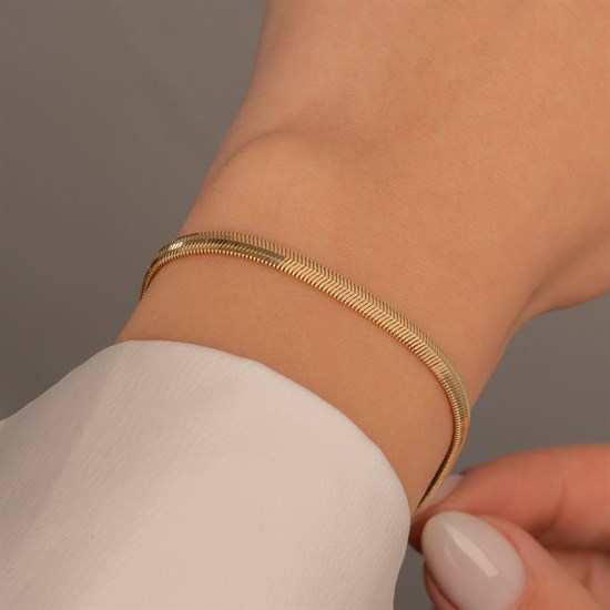 Balıksırtı Modeli Bileklik 4Mm