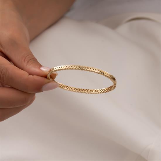 Başak Model 14 Ayar Altın Kelepçe