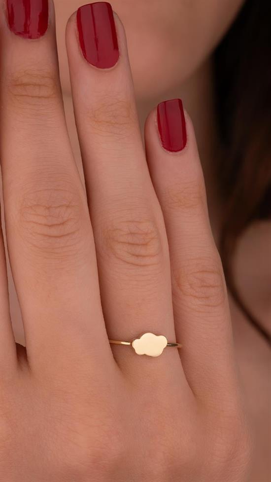 Bulut Modeli 14 Ayar Altın Yüzük