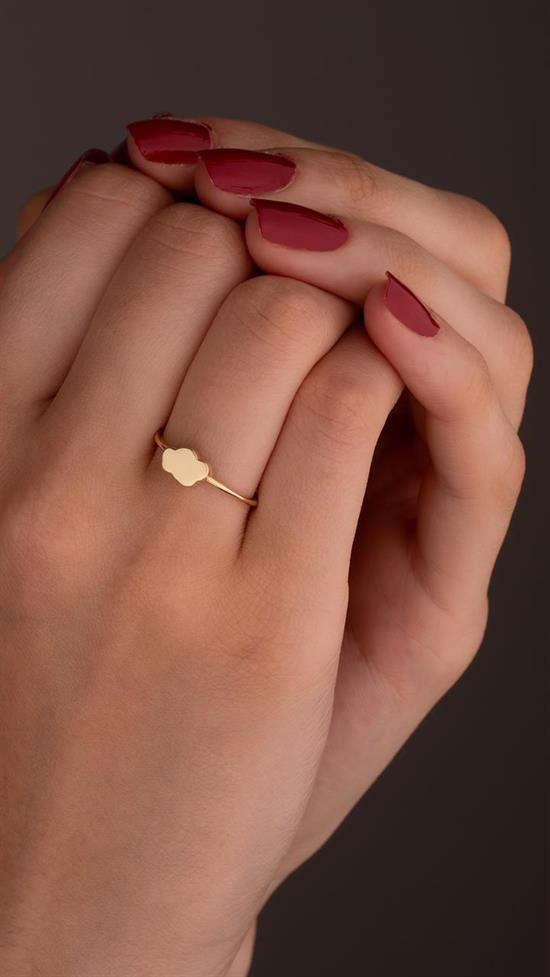 Bulut Modeli 14 Ayar Altın Yüzük