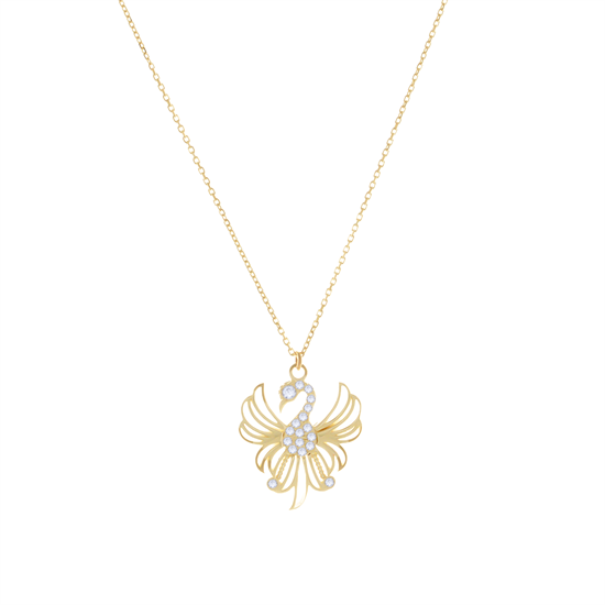 Burgu Model 14 Ayar Altın Kolye 