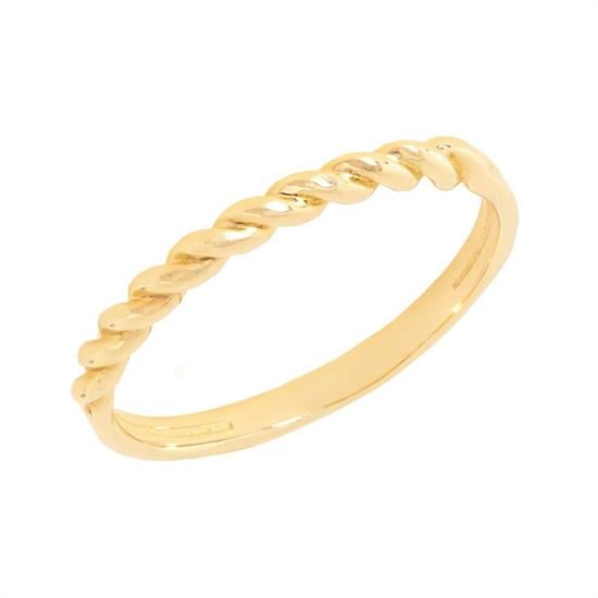 Burgu Modeli 14 Ayar Altın Yüzük