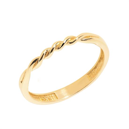 Burgu Modeli 14 Ayar Altın Yüzük