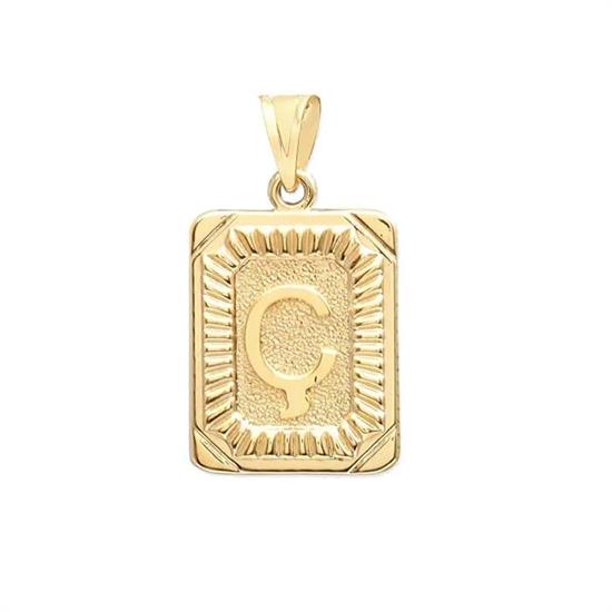 Ç Harfi 14 Ayar Altın Kolye Ucu