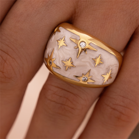 14 Ayar Altın Cetaş Polaris Yüzük