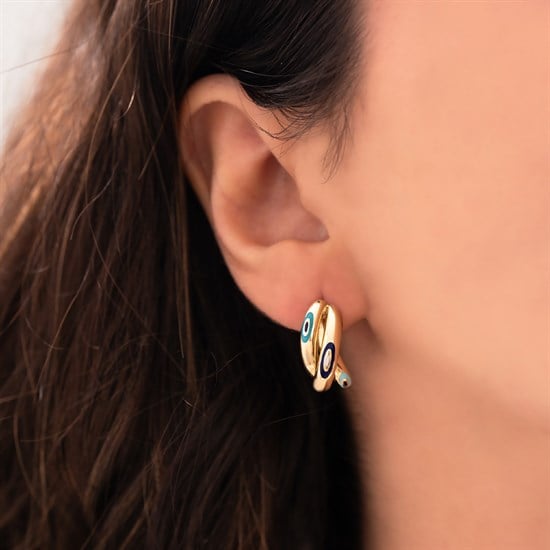 Cetaş Fortuna Mineli 14 Ayar Altın Küpe