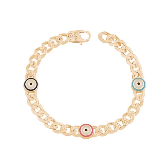 Ema Anne Çocuk Renkli Gurmet Altın Bileklik