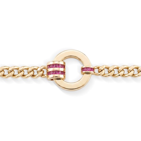 Cetaş Geometrik Işıltı 14 Ayar Altın Bileklik