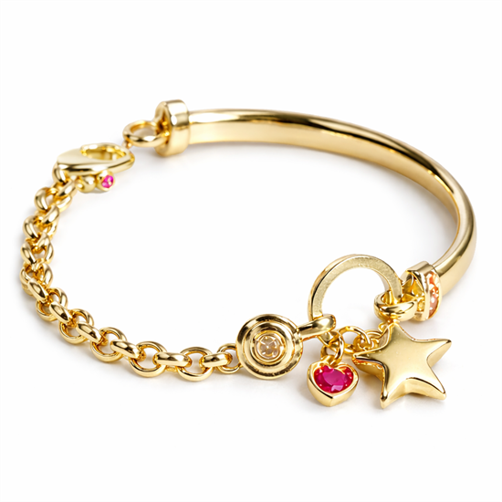 Cetaş Charmlı 14 Ayar Altın Bileklik