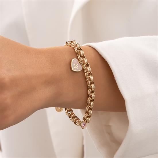 Cetaş Charmlı 14 Ayar Altın Bileklik