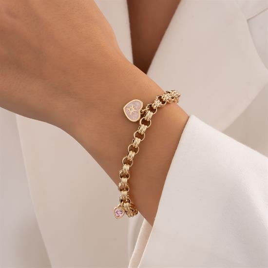 Cetaş Charmlı 14 Ayar Altın Bileklik