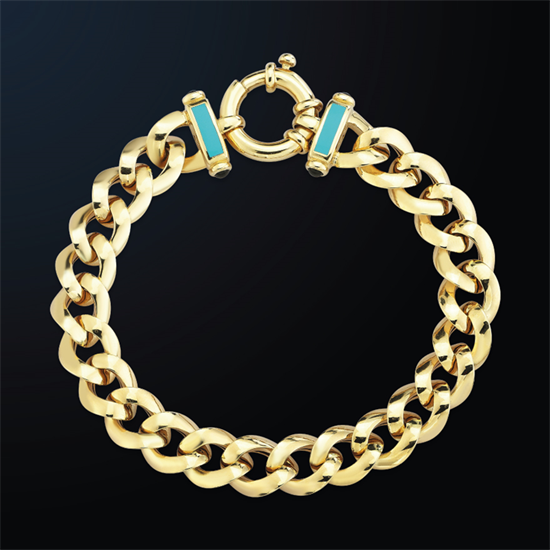 Cetaş Eterna Sarı Altın Bileklik 14 Ayar