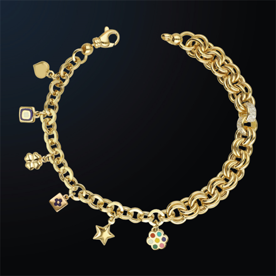 Cetaş Eterna Sarı  Altın Bileklik 14 Ayar