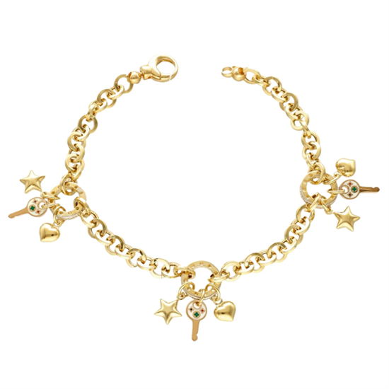 Cetaş Eterna Altın Bileklik Sarı Altın Mineli 14 Ayar