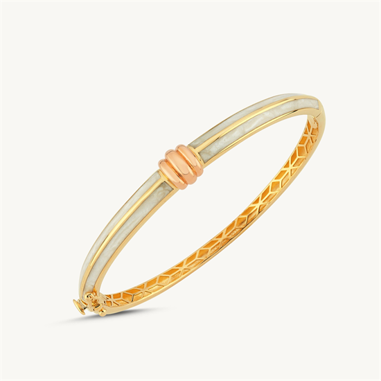 Cetaş Eterna Altın Kelepçe Sedef Mineli 14 Ayar