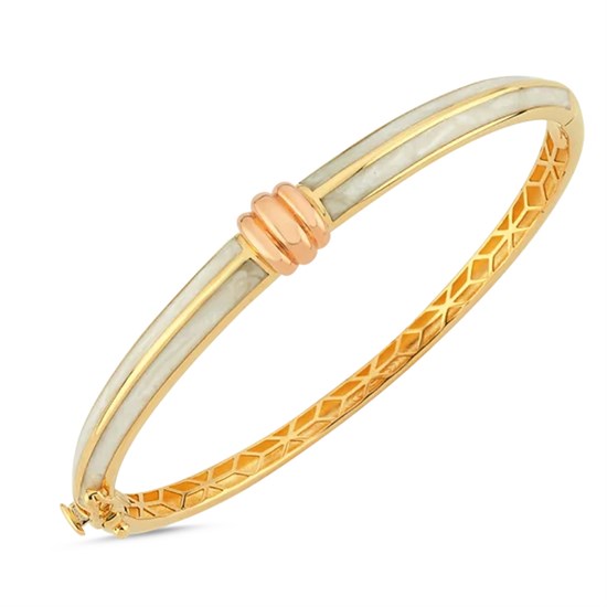 Cetaş Eterna Altın Kelepçe Sedef Mineli 14 Ayar