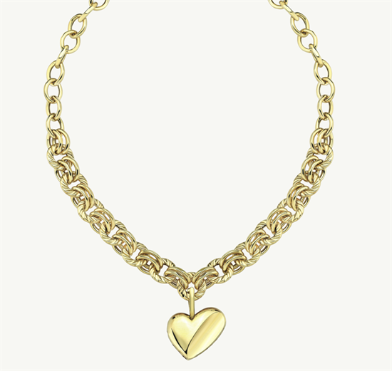 Cetaş Eterna Kalpli 14 Ayar Altın Kolye