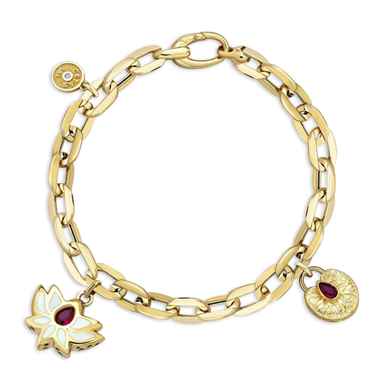 Cetaş Eterna Lotus Çiçeği 14 Ayar Altın Bileklik