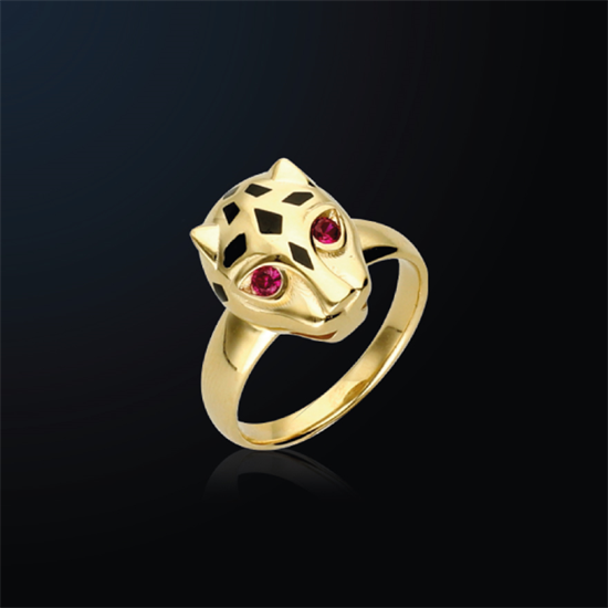 Cetaş Eterna Panter Altın Yüzük 14 Ayar